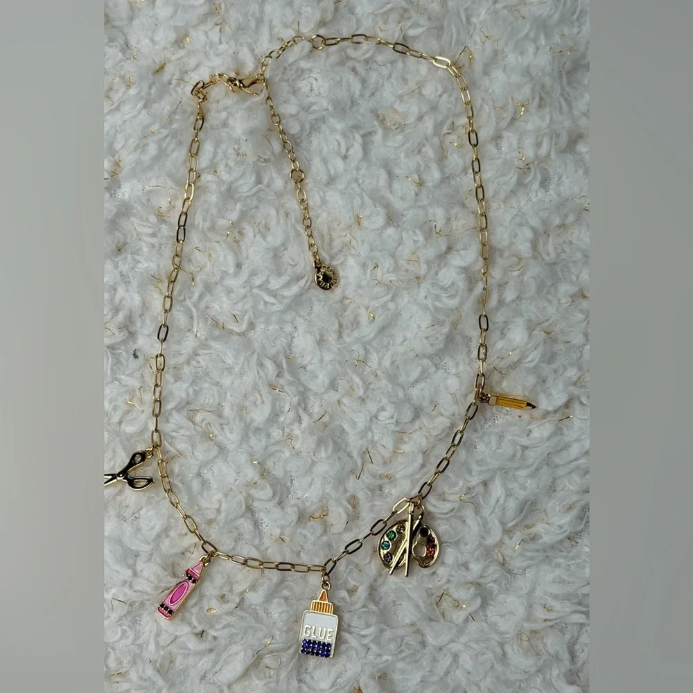 BaubleBar Gold Art Charm Necklace - Picture 5 of 5